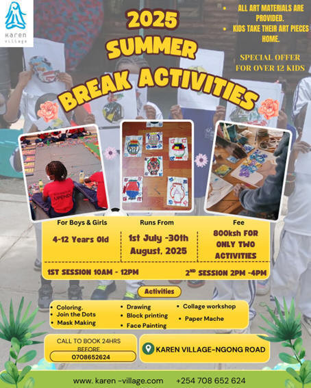07-01 Art & Craft Summer Camp at Karen Village