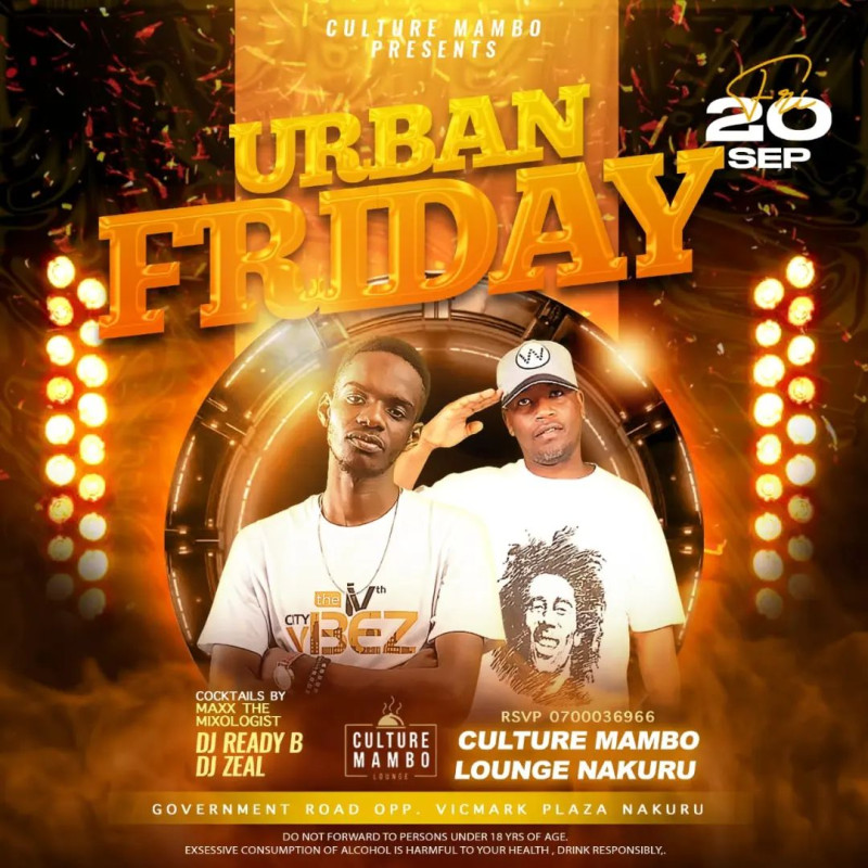 Urban Friday At Culture Mambo Lounge, Nakuru