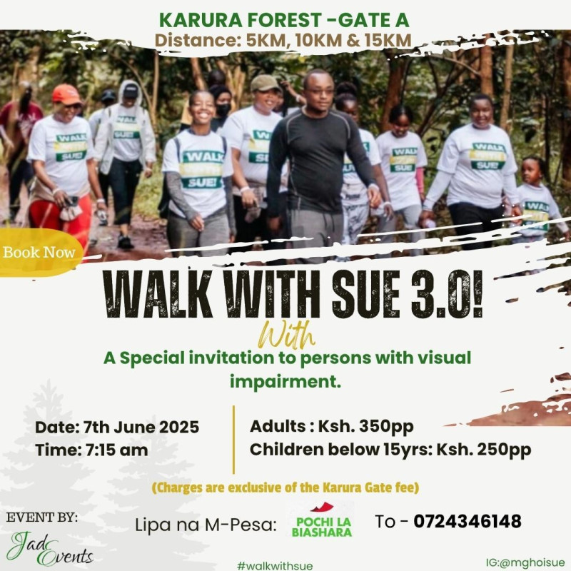 06-07 Join "Walk With Sue 3.0!" at Karura Forest - A Special Invitation for All