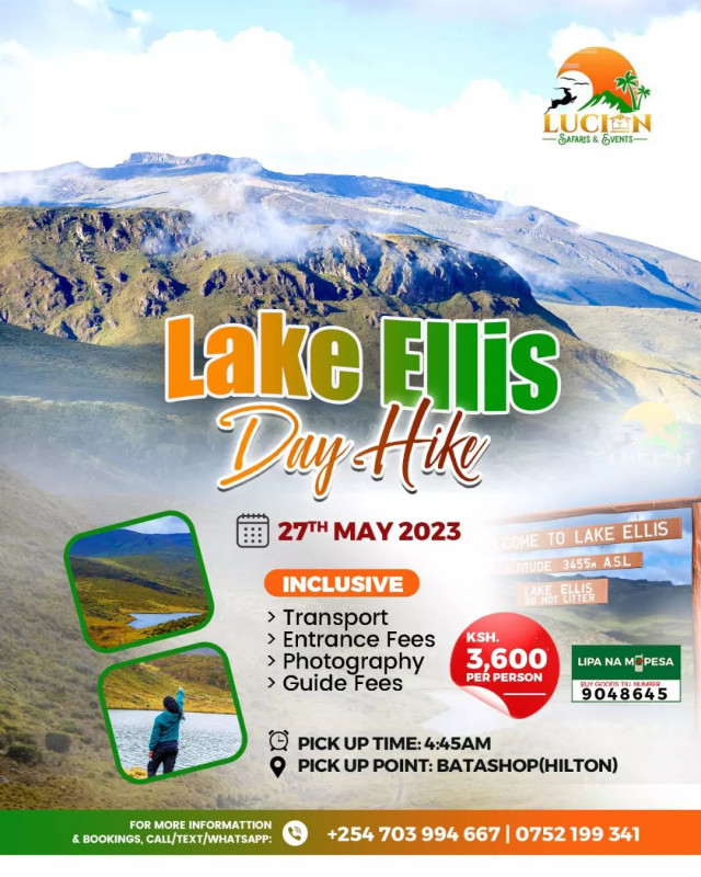 Lake Ellis Day Hike Lucien Safaris and Events