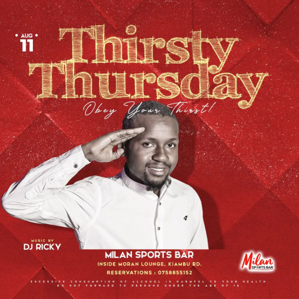 08-11 Thirsty Thursday Milan Sports Bar Inside Moran Lounge Kiambu Road