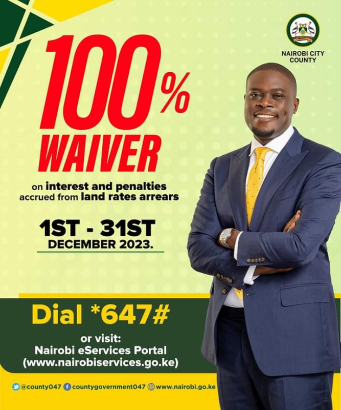 100 % Waiver Nairobi City County