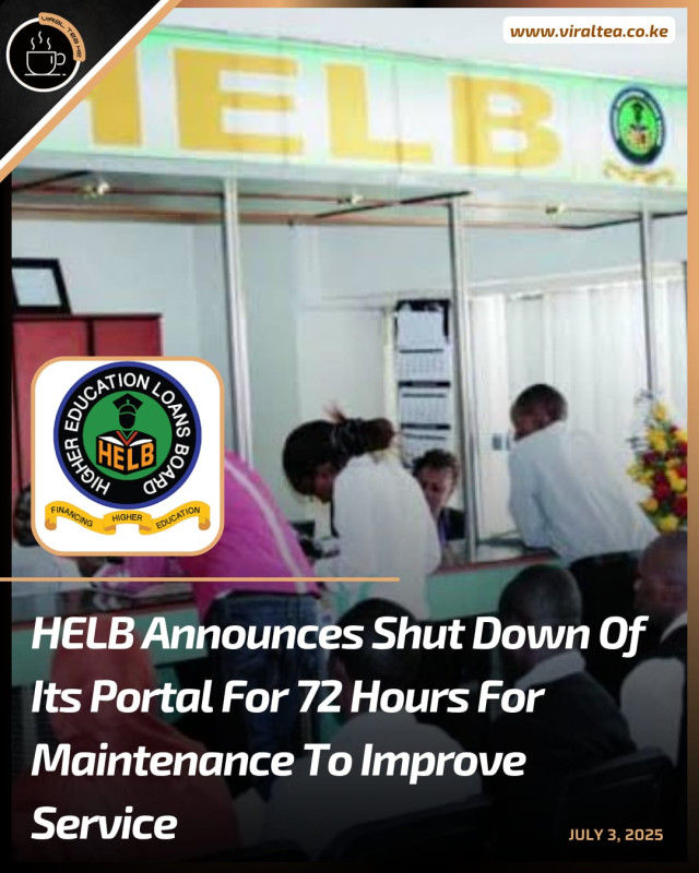 07-03 HELB shut down for at least 72 hours