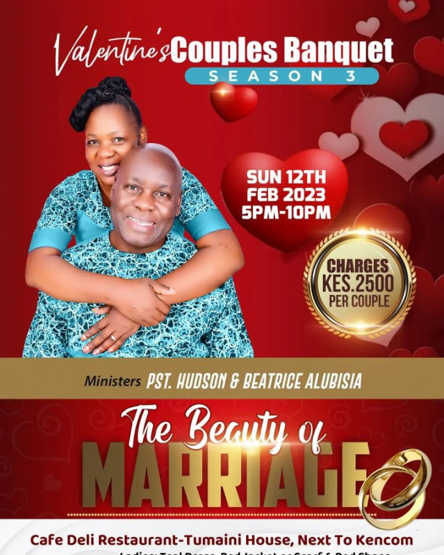 Valentines Couples Banquet Season 3 Cafe Deli Tumaini House