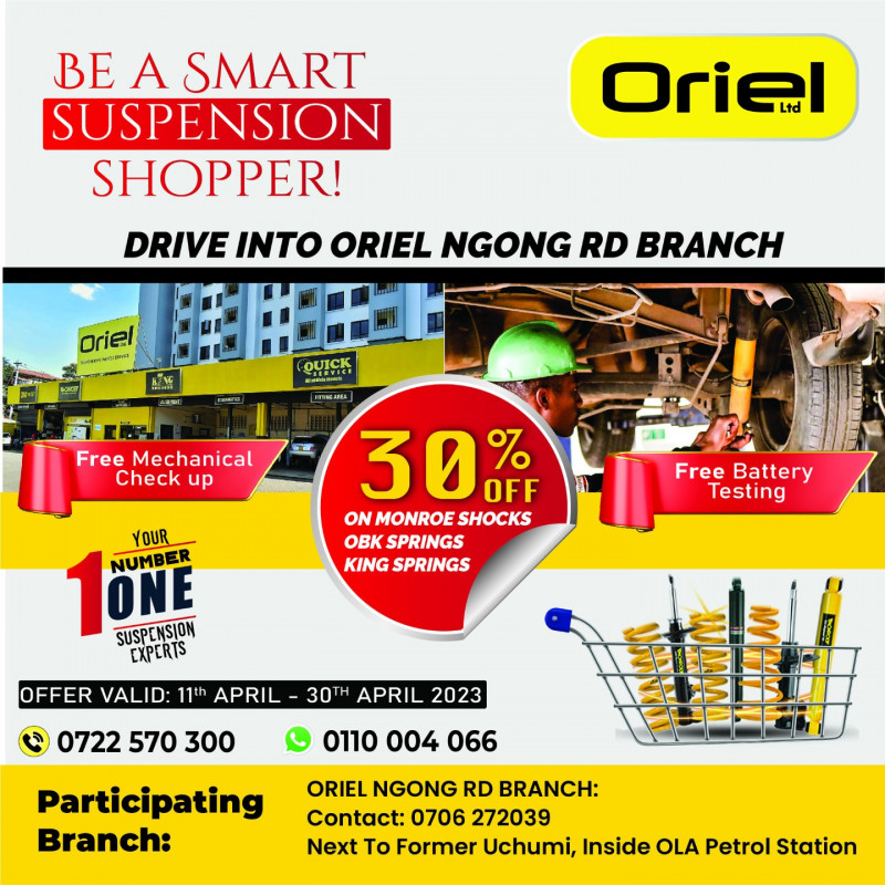30 % Off at Oriel Ngong Road Branch