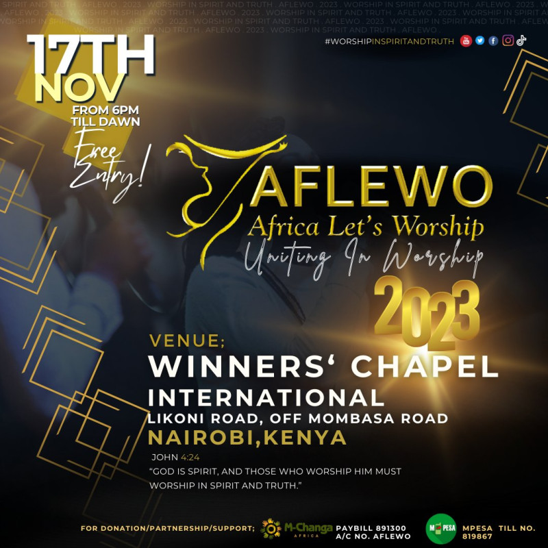 AFLEWO Africa Let's Worship Winner's Chapel International Likoni Road