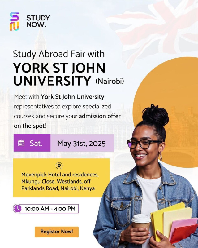 05-31 Study Abroad Fair with York St John University - Nairobi