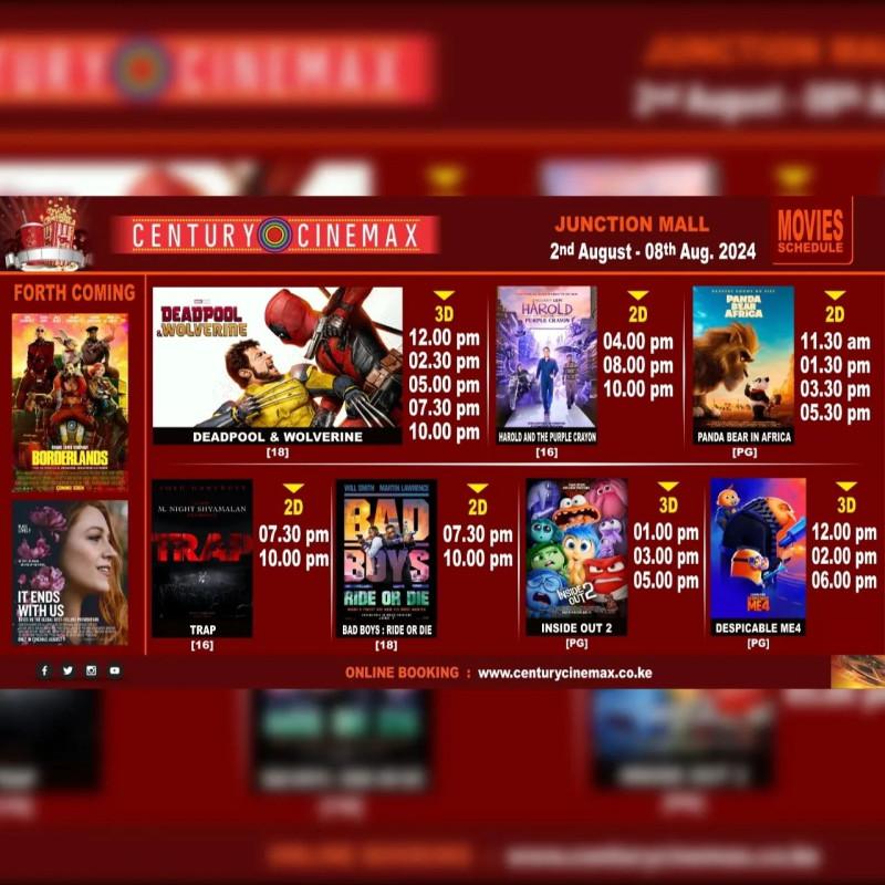 Movies Schedule At Century Cinemax, Garden City Mall