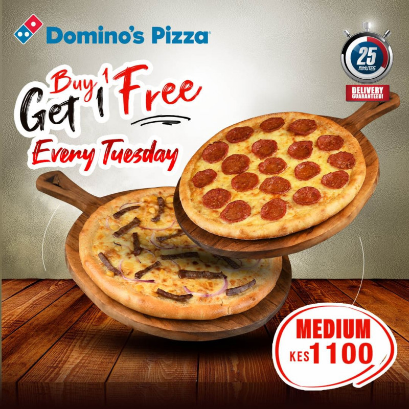 BOGOF Every Tuesday Domino’s Pizza