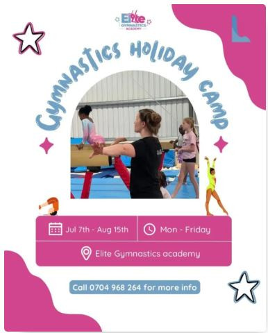 07-07 Gymnastics Holiday Camp on Elite Gymnastics Academy