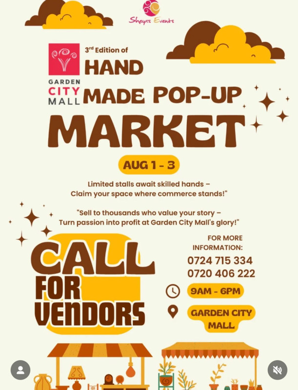 08-01 Handmade Pop-Up Market at Garden City Mall