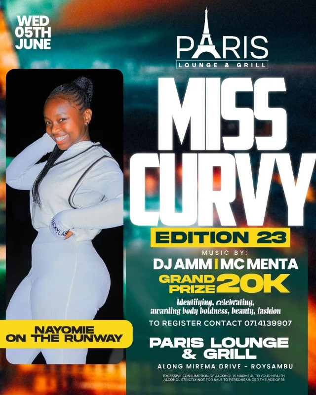 Miss Curvy Edition 23 At Paris Lounge And Grill Mirema Drive