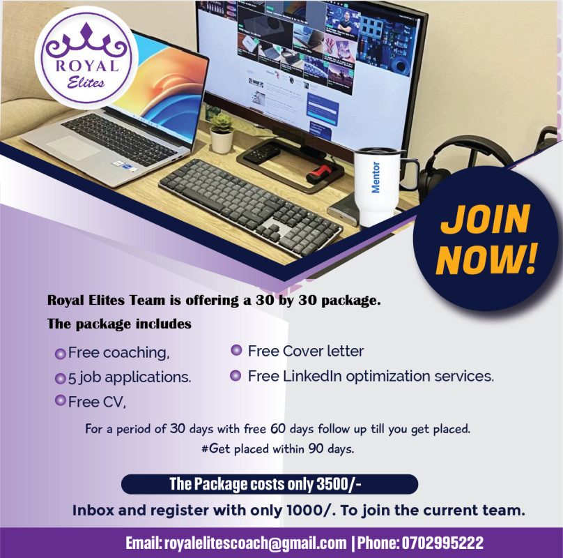 05-20 Launch Your Career with Royal Elites’ 30 by 30 Package!
