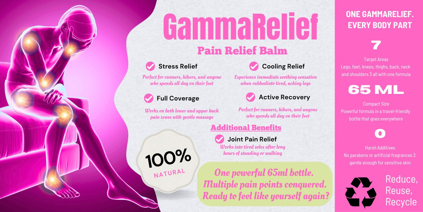 08-01 GammaRelief Pain Relief Balm Product Launch