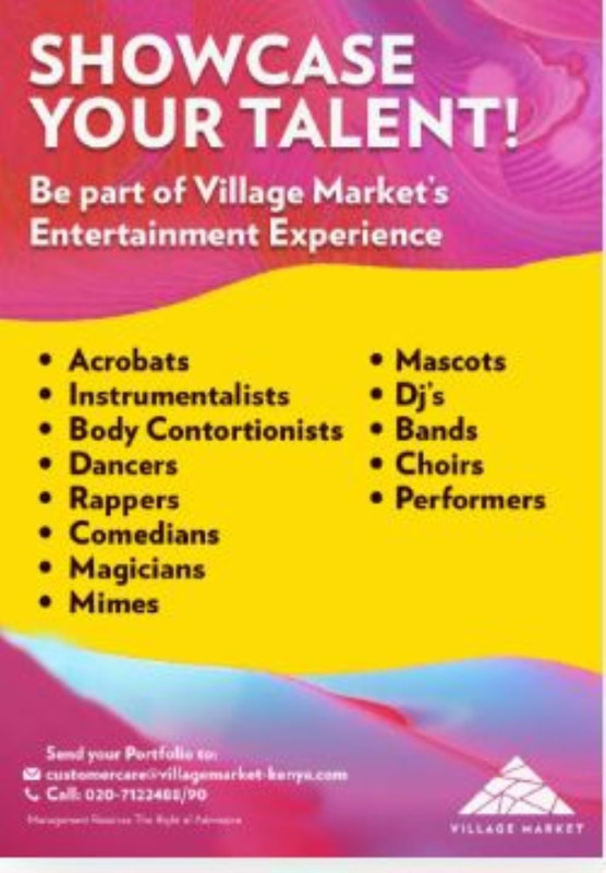 Call For Artists at Village Market