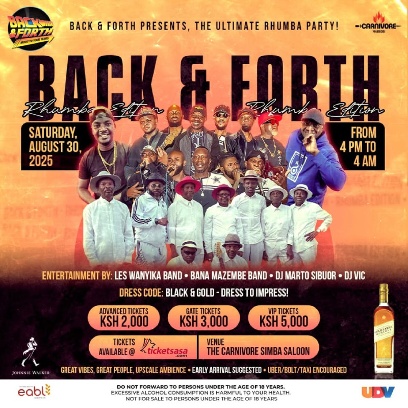 08-30 Back & Forth Rhumba Edition at The Carnivore Simba Saloon