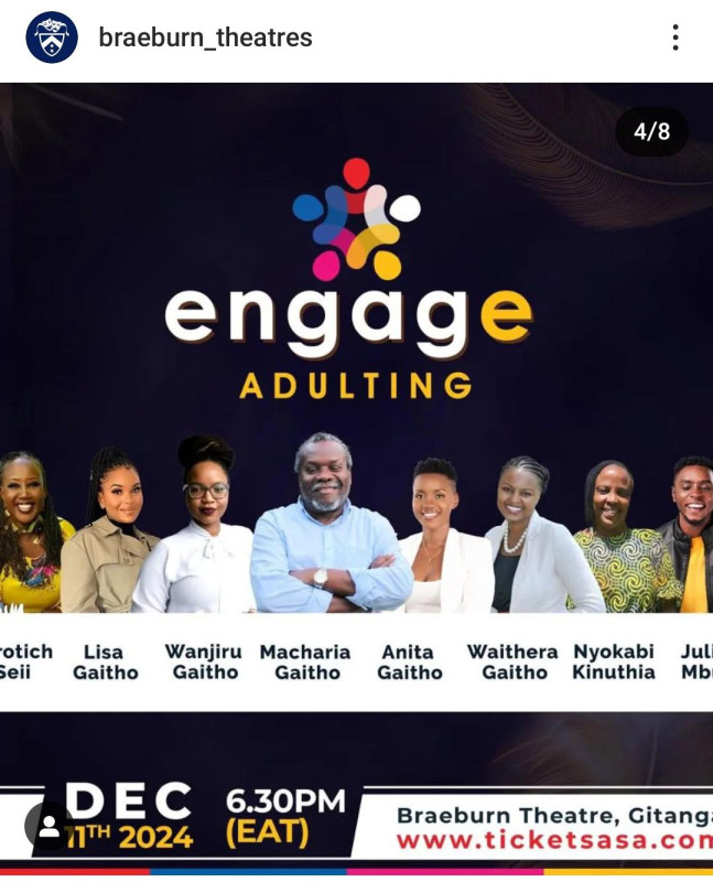 Engage Adulting at Braeburn Theatre, Gitanga Road