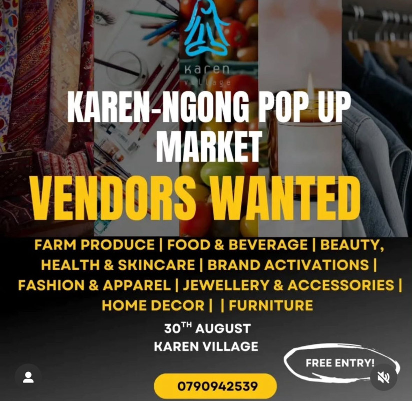 08-30 Karen-Ngong Pop Up Market at Karen Village