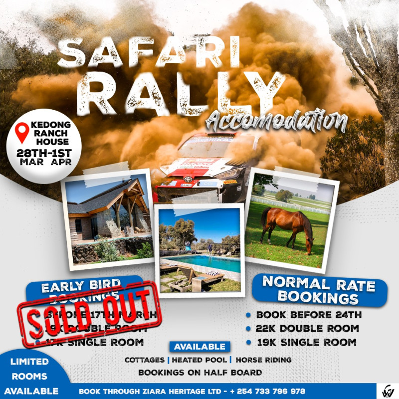 Safari Rally Accommodation At Kedong Ranch House