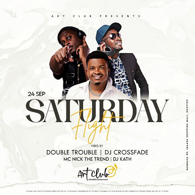 Saturday Flight The Art Club Mombasa Road