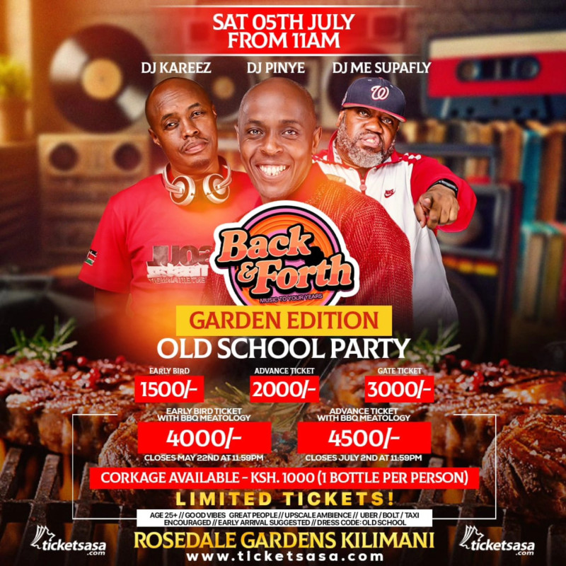 07-05 Back & Forth: Garden Edition Old School Party" Announced for July 5th