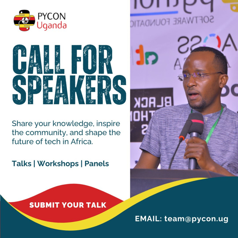 05-22 The future of Python in Uganda and speak at #PyConUganda2025!