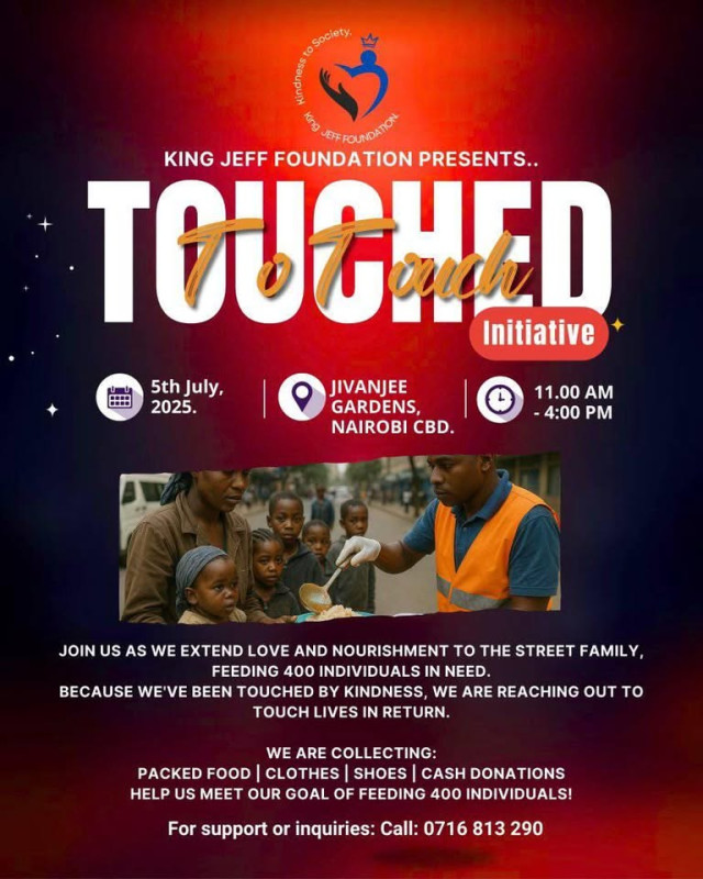 07-05 King Jeff Foundation’s "Totten Initiative" A Day of Compassion in Nairobi CBD!