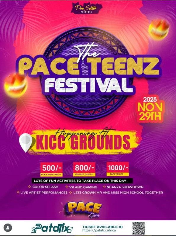 11-29 Pace Teenz Festival at KICC Grounds
