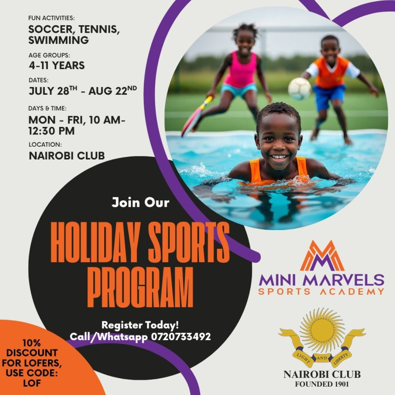 07-28  4-week Sports Holiday Program