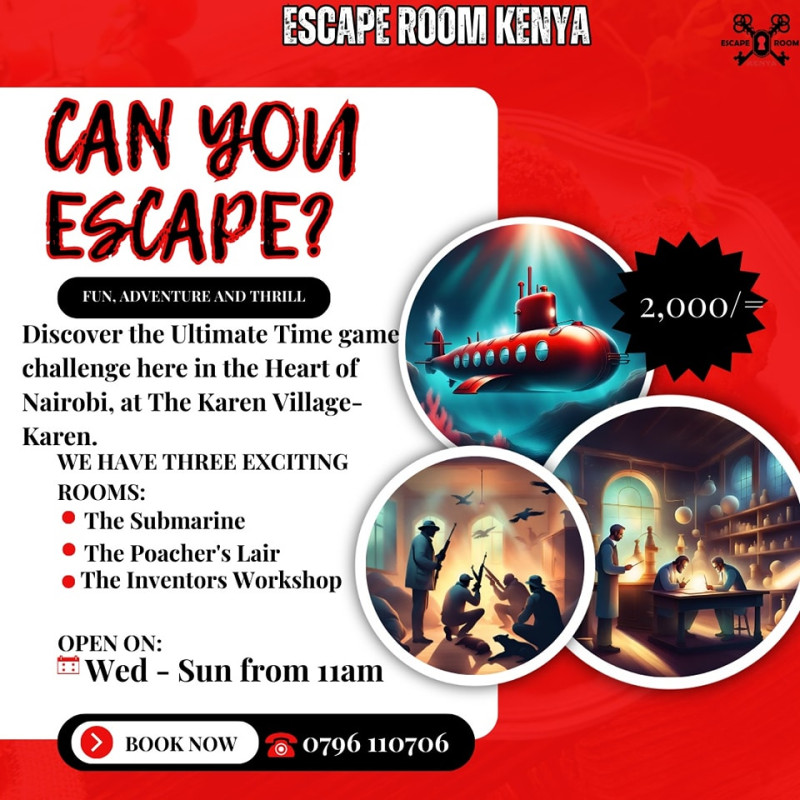 Escape Room Kenya The Karen Village Karen