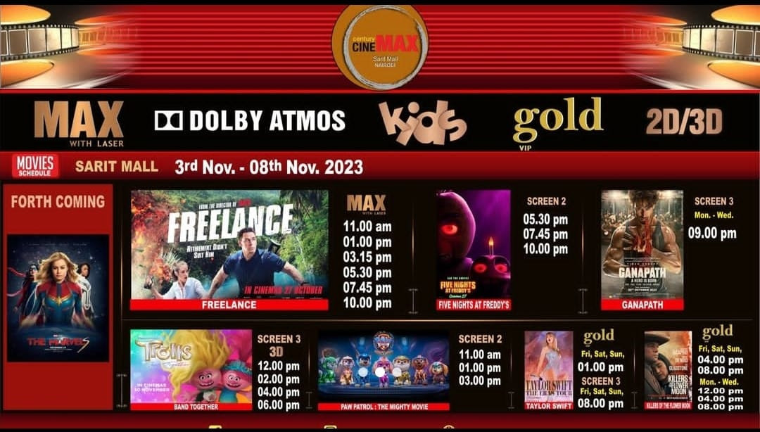 11-06 #COTW Event Weekly Movie Scedule Century Cinemax Sarit Mall