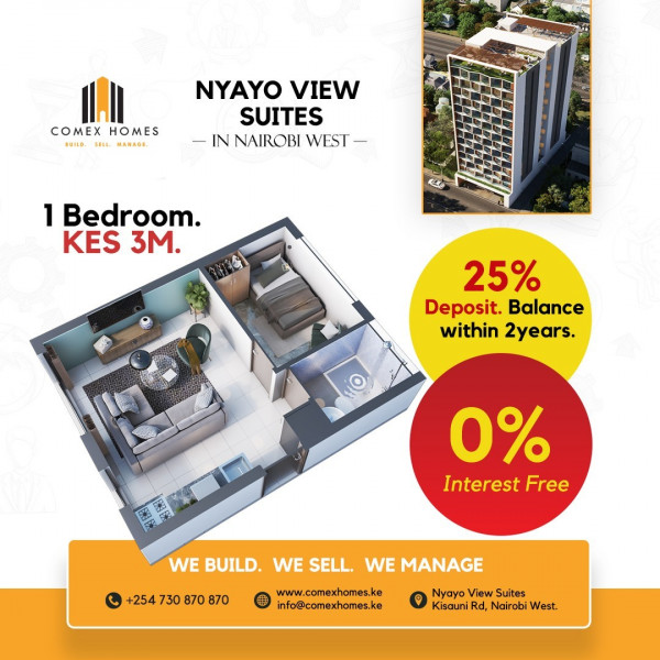 08-31 Offer Nyayo View Suites Nairobi West Comex Homes