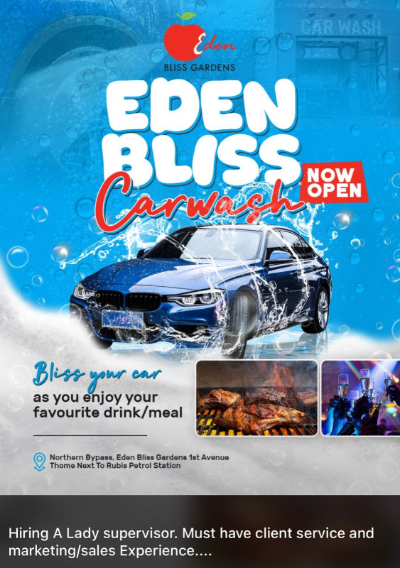 08-01 Eden Bliss Carwash at Northern Bypass