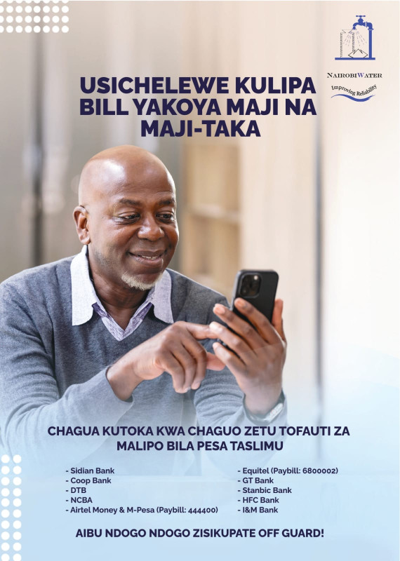 07-14 Digital Payment Awareness Campaign at Nairobi Water Platforms