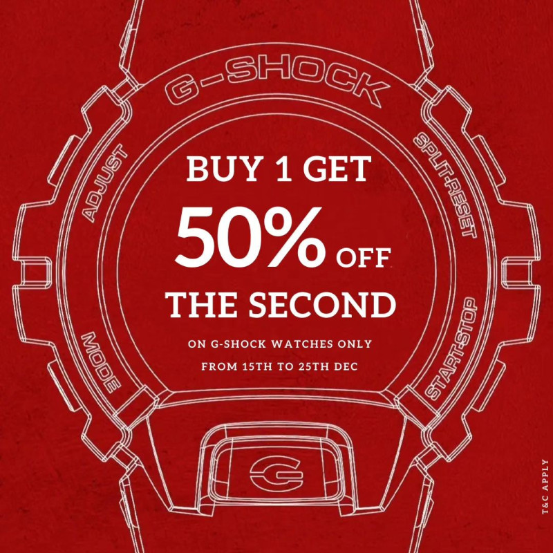 Buy One Get 2nd Half Price On G-Shock Watches Broadwalk Mall Ojijo Road Parklands