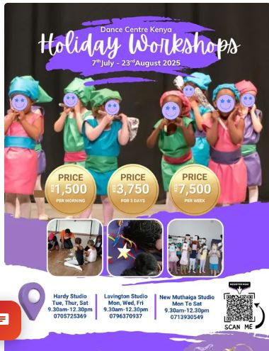 07-07 2025 Holiday Workshops at Dance Centre Kenya