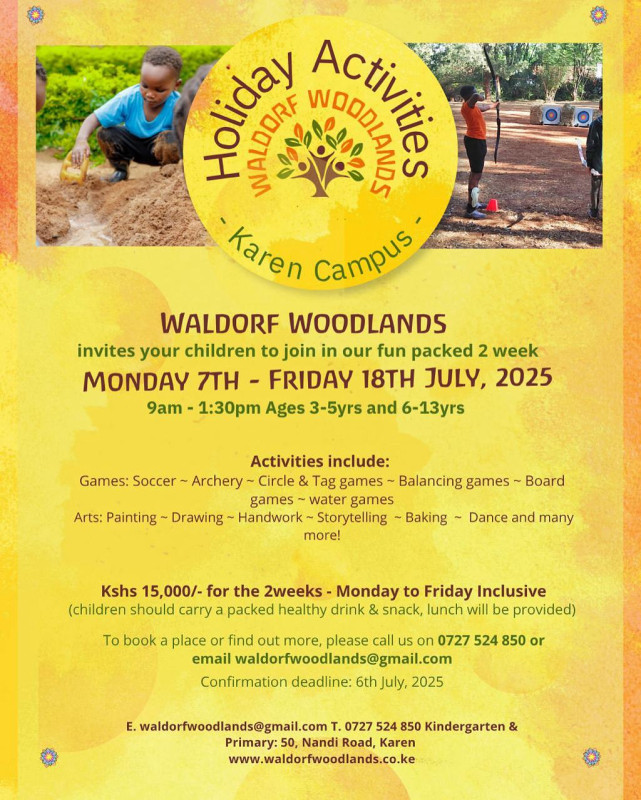 07-16  Holiday Fun is Here at Waldorf Woodlands School in Karen!