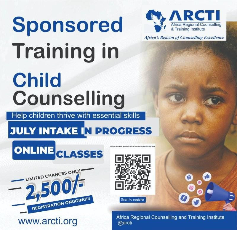 05-20 ARCTI Africa: Become a Certified Child Counsellor – July Intake Now Open!
