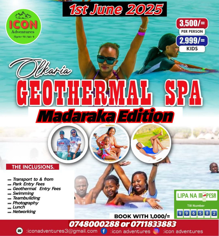 06-01 Discover Olkaria Geothermal Spa: Madaraka Edition with ICON Adventures