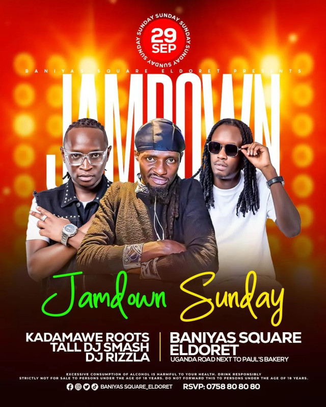 Jamdown Reggae Sunday At Baniyas Square, Eldoret